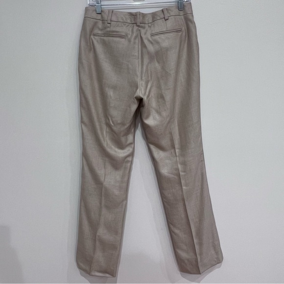 Brooks Brothers NWT Women’s Lucia Fit Wool, Linen, and Silk Beige Dress Pants, 6 - Picture 9 of 16